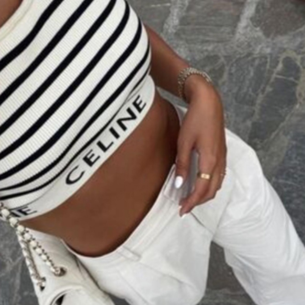 Beautiful Celine knit bra/crop top